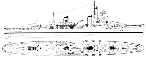 RN Scipione Africano 1944 (Light Cruiser)
