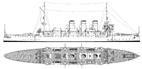 TCG Mecidiye 1903 (Protected Cruiser)