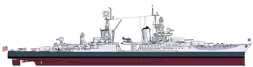 USS CA-35 Indianapolis 1945 [Heavy Cruiser]
