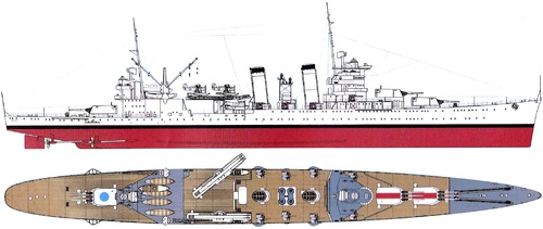 USS CA-39 Quincy 1940 [Heavy Cruiser]