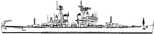 USS CA-73 Saint Paul 1968 [Heavy Cruiser]