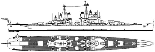 USS CA-75 Helena 1957 [Heavy Cruiser]