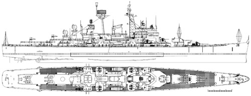 USS CAG-1 Boston 1956 [Heavy Cruiser]