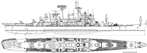 USS CAG-2 Canberra 1956 [Heavy Cruiser]