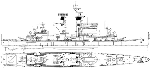 USS CG-10 Albany 1972 Cruiser]