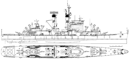 USS CG-11 Chicago 1964 [Heavy Cruiser]
