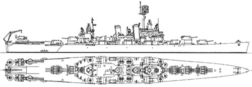 USS CL-42 Savannah 1945 (Light Cruiser)
