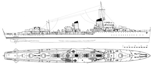 DKM Z13 Erich Koellner 1939 (Destroyer)