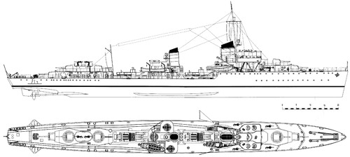 DKM Z16 Friedrich Eckoldt 1939 (Destroyer)