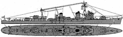 IJN Ashashio (Destroyer) (1941)