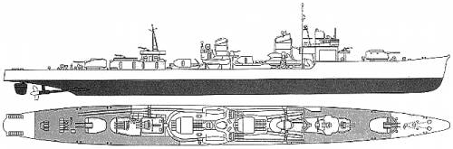IJN Yukikaze (Destroyer) (1945)