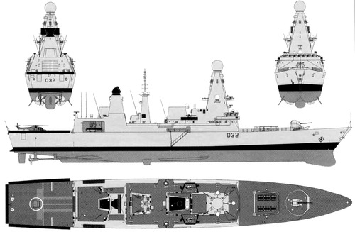 HMS Daring D32 (Type 45 Destroyer)
