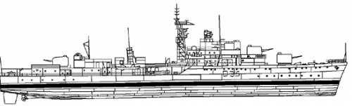 HMS Diamond D35 (Destroyer) (1955)