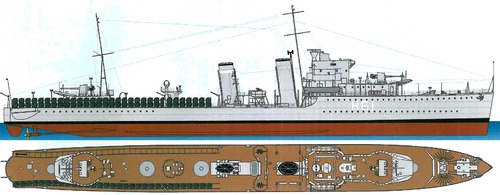 HMS Express H61 1934 [Destroyer]