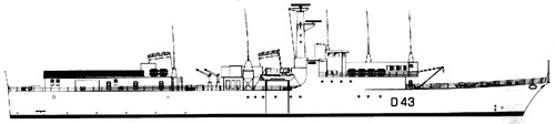 HMS Matapan D43 (Destroyer)