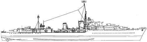 HMS Zulu F18 1941 [Destroyer]