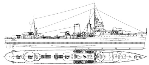 USS DD-348 Farragut 1935 [Destroyer]