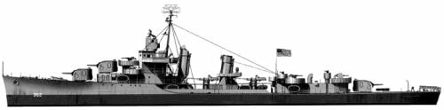 USS DD-362 Moffett (Porter Class Destroyer) (1944)