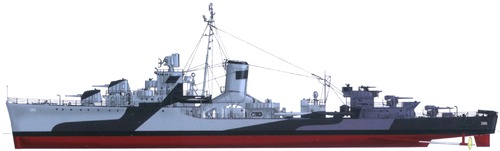 USS DD-386 Bagley 1944 [Destroyer]
