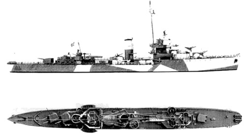 USS DD-394 Sampson (1943)