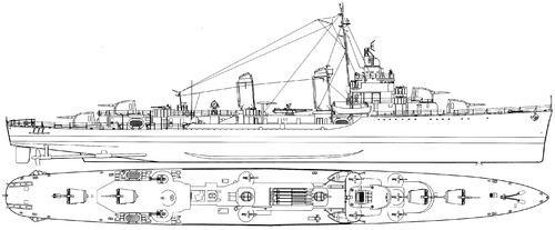 USS DD-421 Benson [Destroyer] (1942)