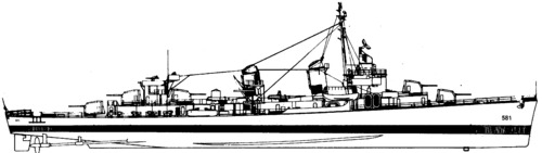 USS DD-581 Charrette