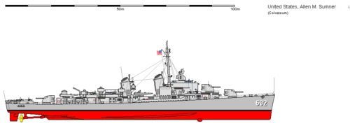 USS DD-692 Allen M. Sumner