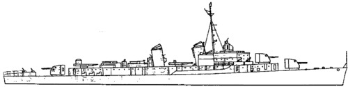 USS DD-700 Haynesworth (1945)