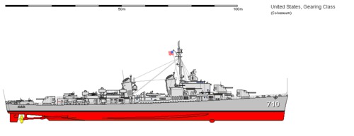 USS DD-710 Gearing