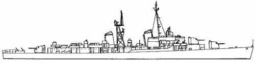 USS DD-743 Southerland (Gearing class Destroyer)