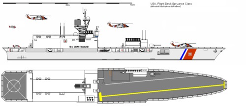 USS DD-963 Flight Deck SPRUANCE 1a AU