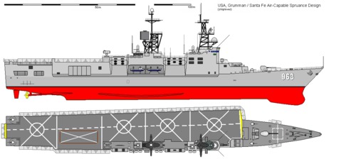 USS DD-963 Spruance Santa Fe
