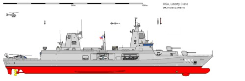 USS DD-998 F125 Liberty AU