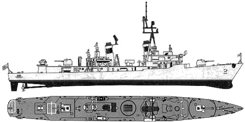USS DDG-2 Charles F. Adams