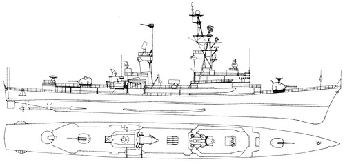 USS DDG-2 Charles F. Adams [Destroyer]