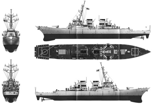 USS DDG-51 Arleigh Burke