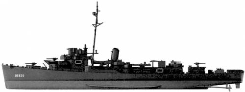 USS DE-635 England (Destroyer Escort) (1944)
