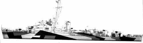 USS DE-639 Gendreau (Destroyer Escort)