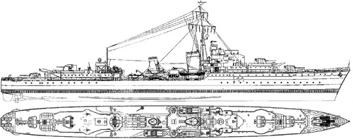 HMAS Warramunga 1945 [Destroyer]