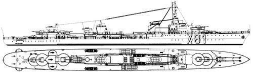 NMF L'Indomptable 1941 (Destroyer)