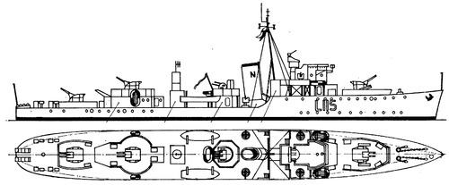 ORP Krakowiak L115 (Hunt II-class Destroyer Escort )