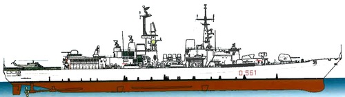 RN Francesco Mimbelli D561 (Destroyer)
