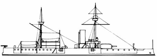 HDMS Helgoland (Coastal Defence Ship) - Denmark (1890)