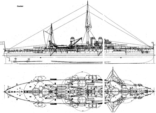 NMF Courbet (Battleship) (1910)