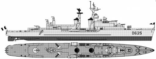 NMF Dupetit-Thouars D625 [Destroyer] (1960)