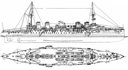NMF Jules Michelet (Armoured Cruiser) (1914)