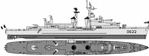 NMF Kersaint D622 [Destroyer] (1960)