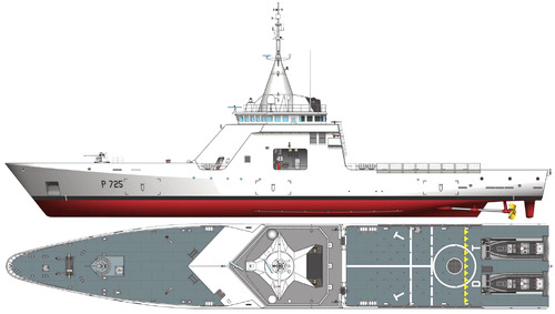 NMF L'Adroit P725 (Offshore Patrol Ship)