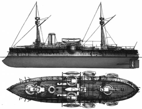 NMF Marceau (Barbette Ship) (1881)