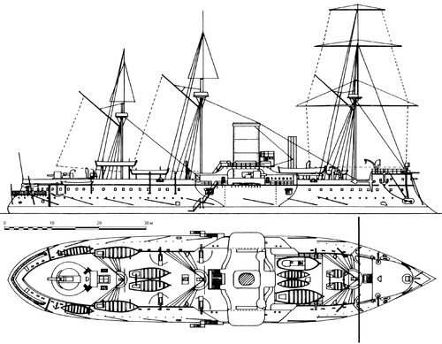 NMF Redoubtable (Battleship) (1888)